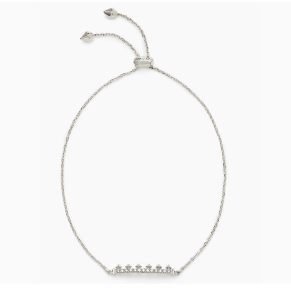 Kendra Scott FJ Molly Bracelet in White Gold with diamonds - Picture 12 of 16